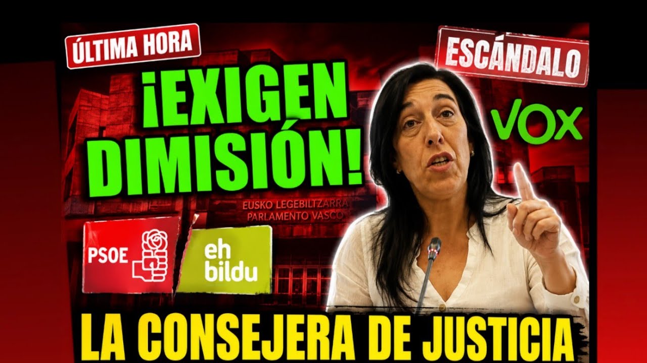 💥¡ESCÁNDALO en el GOBIERNO Vasco!💥 VOX exige la DIMISIÓN de la Consejera por ceder ante E.T.A