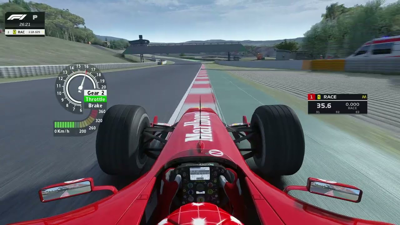 아세토 코르사│바르셀로나 1:17.132 페라리 F2004 V10│4K UHD│MOZA R9 V2│PC