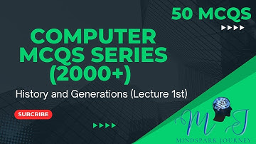 MCQs on History and Generations of Computer, Lecture 1st| MCQs series on Computer| #computer #mcq