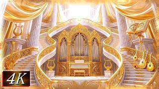 4K【The Celestial Realm of Resonant Golden Light】Worldview Lounge of Light & Sound