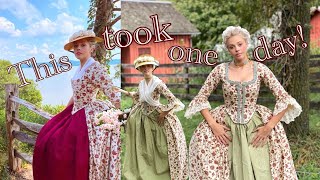 Making An 18th century gown IN ONE DAY by Micarah Tewers 741,259 views 2 years ago 18 minutes