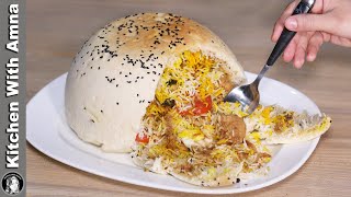 Parda Biryani Without Oven | Chicken Biryani Recipe | Kitchen With Amna