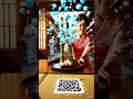 Idol girl places rice dumplings