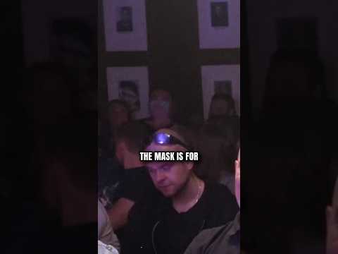 Guy in mask at show in Canada..