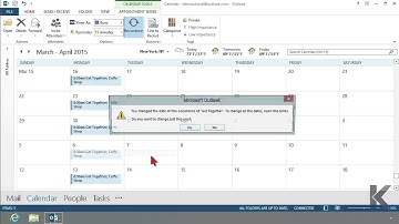 Microsoft Office Outlook 2013: Creating Recurring Calendar Entries