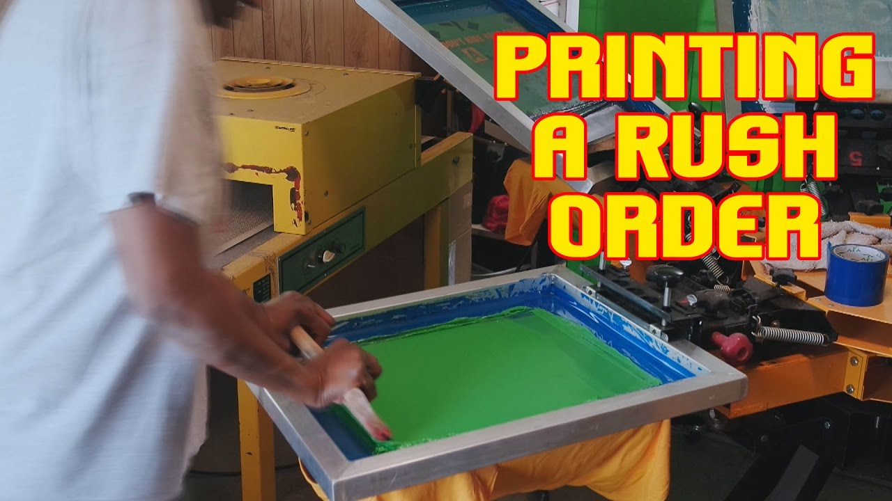 Screen Printing T-Shirts:  Rush Order TshirtChick