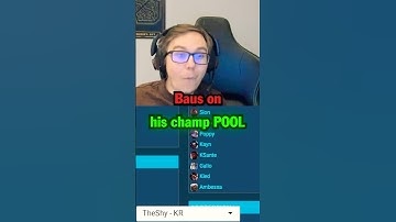 Baus champion pool EXPLAINED 🤔 #leagueoflegends #thebausffs #lolmoments