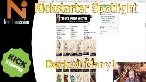 Kickstarter Spotlight-The Deck of Many! | Nerd Immersion