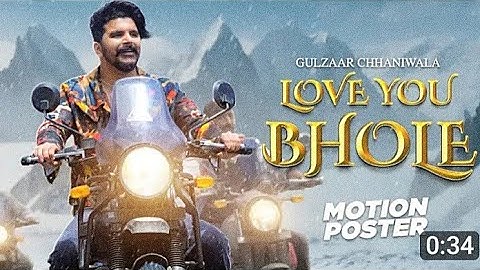 Gulzaar Chhaniwala:Love You Bhole (Motion Poster) | Latest Haryanvi Song 2024