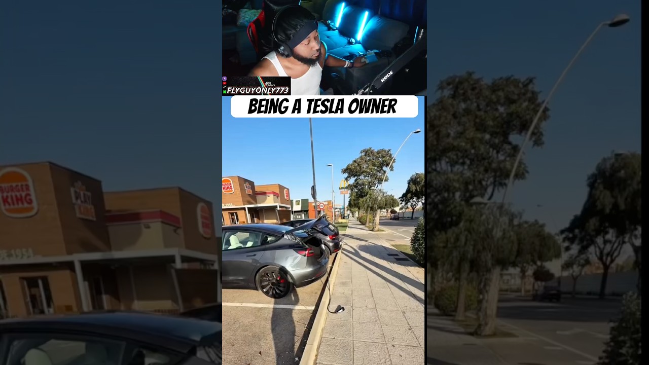 Being a Tesla owner 😫 #shorts #viral ￼