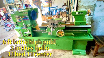 Visit 6 ft lathe machine hi gold brnd hi class lathe machine #technology #hardwork #viralvideo 