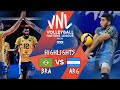 Brazil vs. Argentina - FIVB Volleyball Nations League - Men - Match Highlights, 28/05/2021