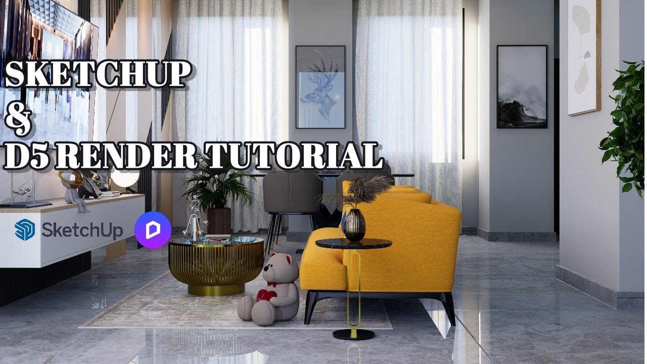 D5 RENDER TUTORIAL - LIVING ROOM