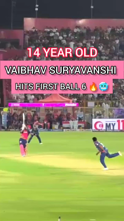 Vaibhav Suryavanshi Smashed First Ball Six on his IPL Debut 🔥🥶 | #RRvsLSG | #IPL2025