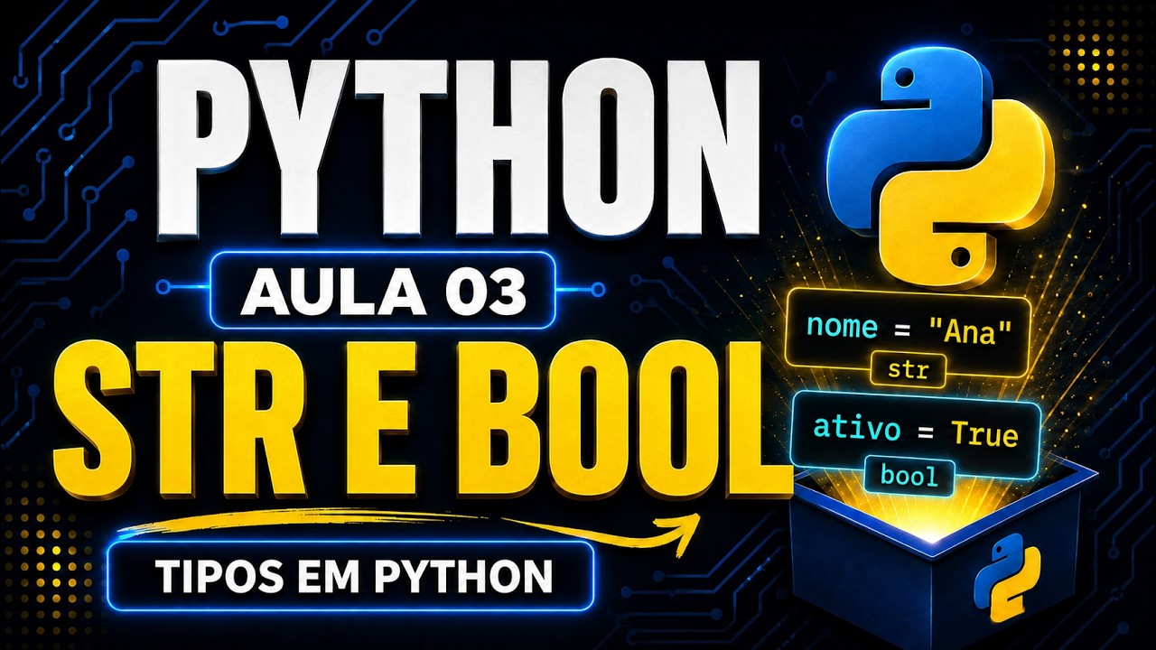 03 | Python | Tipos str e bool - YouTube