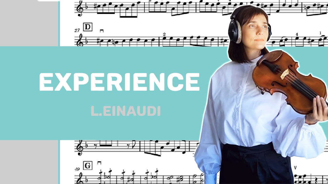 Experience - Ludovico Einaudi - violin and piano version - music sheet - cover for violin Experience - Ludovico Einaudi - violin and piano version - music sheet - cover for violin
