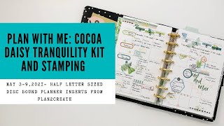 plan with me | may 3-9| cocoa daisy tranquility kit and lots of stamping