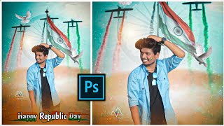 26 January photo editing 2021 || Republic Day photo editing in pscc || PS touch editing screenshot 4