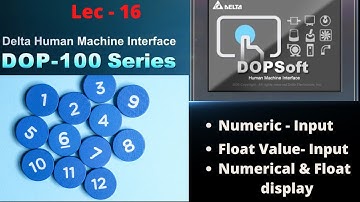 numerical value | float value input in delta hmi | numeric input in delta hmi | how to use numeric