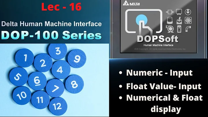 numerical value | float value input in delta hmi | numeric input in delta hmi | how to use numeric