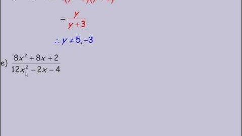 Simplifying Rational Expressions Part 2