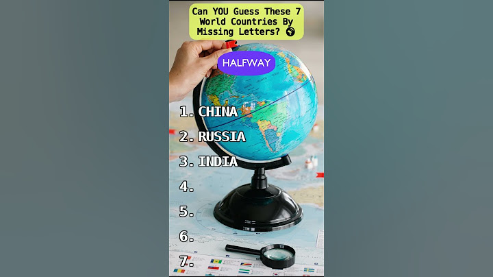 Can YOU Guess These 7 World Countries By Missing Letters? 🌍