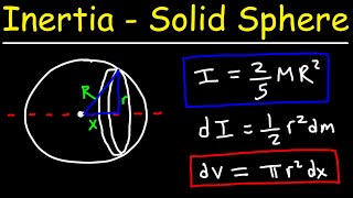 Inertia of a Solid Sphere Formula Derivation - College Physics With Calculus