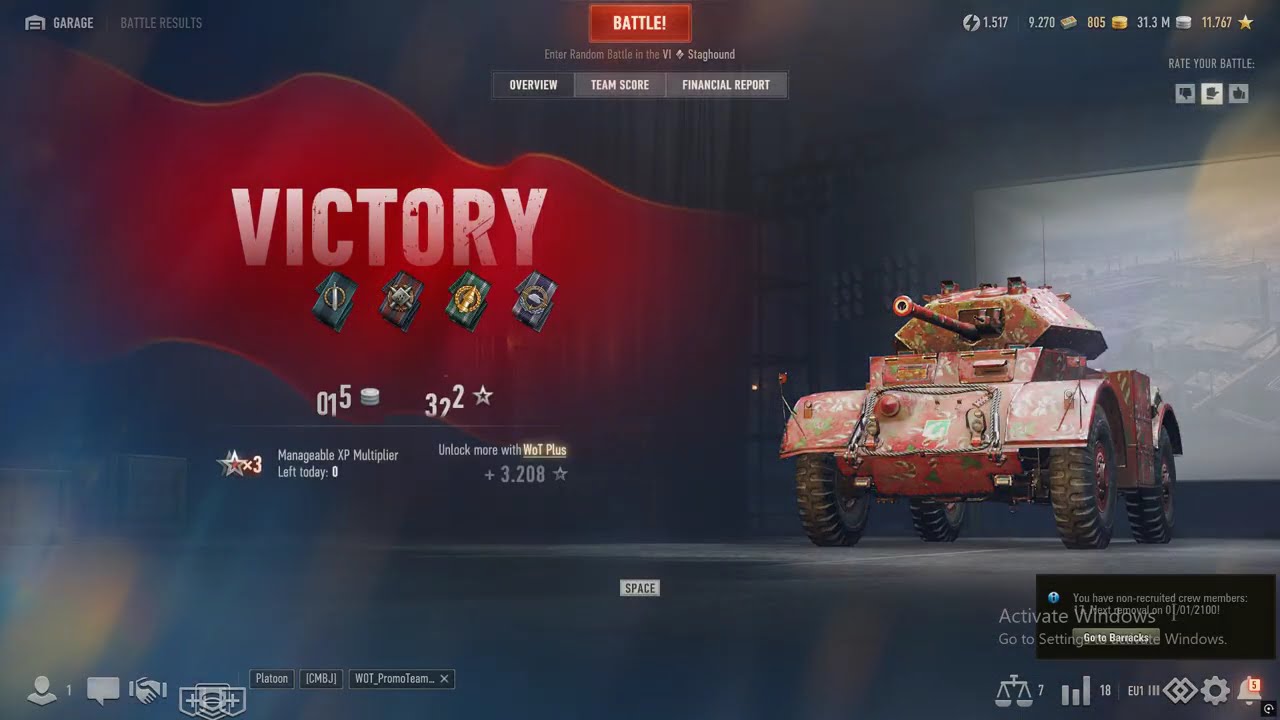 Staghound 2K DMG Victory (DRG WoT Gameplay) World of Tanks