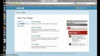 How to create twitter widget by me