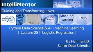 Python Data Science & AI | Machine Learning | Lecture 28 | Logistic Regression | #datascience