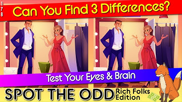 Brain break - RICH PEOPLE | find 3 differences | How good are your eyes? Quiz Fall Games