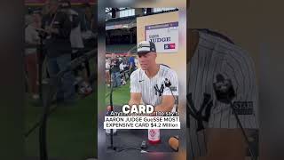 watch blez on eBay live with, AARON JUDGE GueSSES MOST EXPENSIVE CARD $4.2 MIllion🤯. #mrbeast #mr
