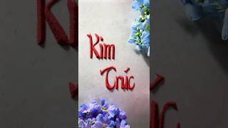 Kim Trúc #asmr #handwriting #calligraphy #nameinsand #sandart #satisfying #nameart #shorts #name