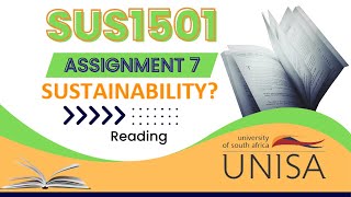 SUS1501 Assignment 7 reading