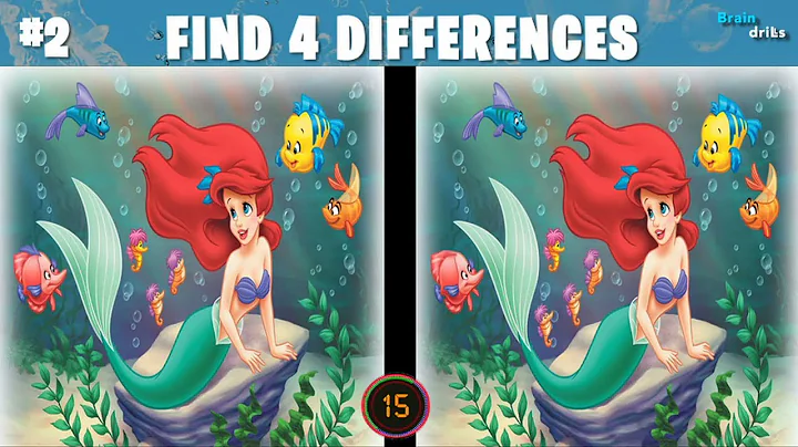 CAN YOU FIND THE DIFFERENCE !? | 100%FAIL | THE LITTLE MERMAID MOVIE PUZZLE |