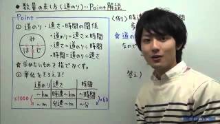 数量の表し方 その2 道のり 速さ 時間 1 中学数学 塾講師アルバイト バイト求人募集で日本一の塾講師japan