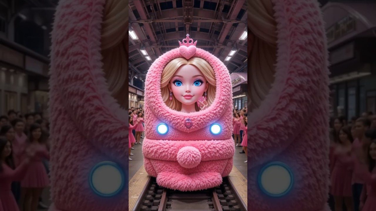 Barbie’s Glam Train: Pink Sparkle Ride! 💗🚂✨ 