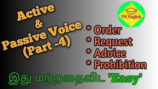 ACTIVE & PASSIVE VOICE (Part-4) IMPERATIVE SENTENCES