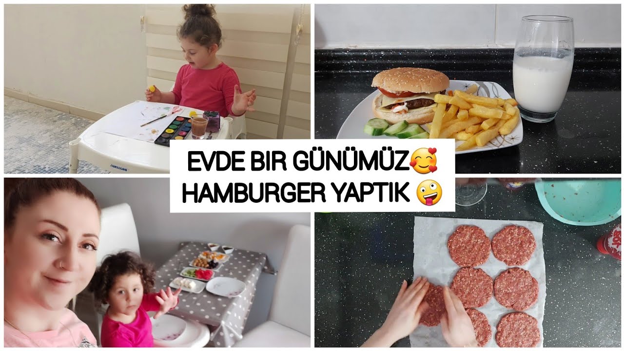 VLOG /  EV VLOGU  ÇEKTİM / HAMBURGER  TARIFI / PRATİK YEMEK TARİFLERİ???? GÜNLÜK VLOG