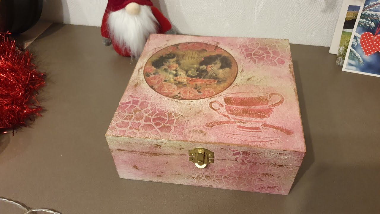 Pas à pas customisation d'une boîte à thé ☕️ 