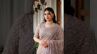 Alinas Saree Look Violet Hues & Timeless Elegance