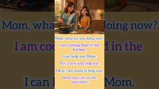 Helping Mom in the Kitchen 🍳 | Easy English Conversation For Beginners | Daily English Conversation