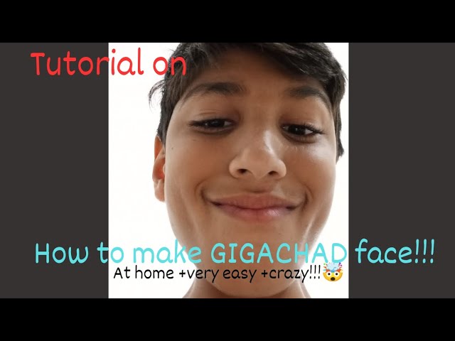 How to do the Gigachad face (tutorial) #shorts 