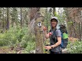 Hot summer backpacking on the five lakes trail