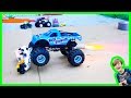 MONSTER TRUCK ROCKET CRUSHES HOT WHEELS CARS - Learning Rocket Science