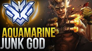 AQUAMARINE GODLY RANK 1 JUNKRAT - Overwatch Montage