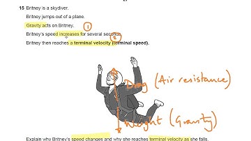 Terminal Velocity - OCR Gateway P3 Q15 - GCSE Physics Revision