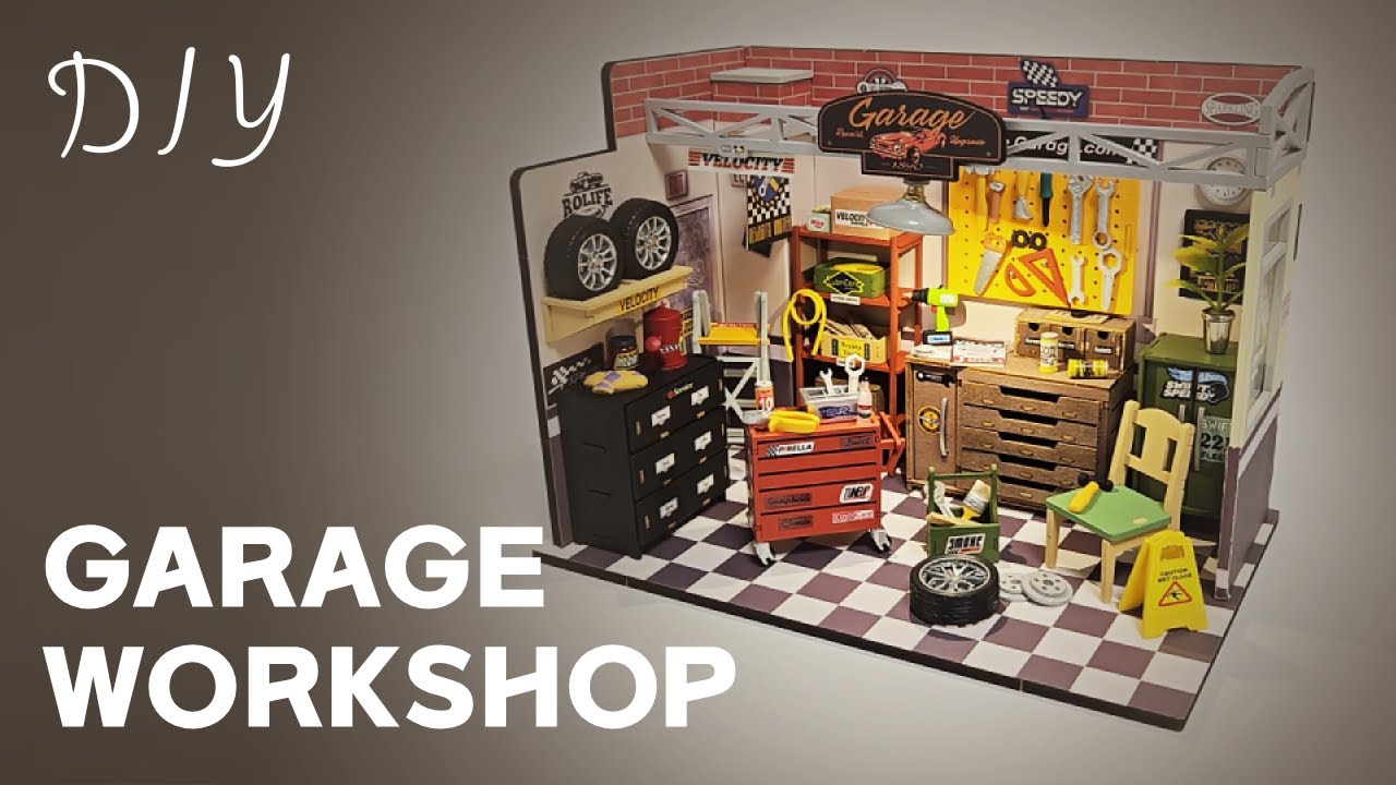 [DIY] 미니어처 하우스 차고 만들기 ㅣ MINIATURE DOLLHOUSE GARAGE DIY