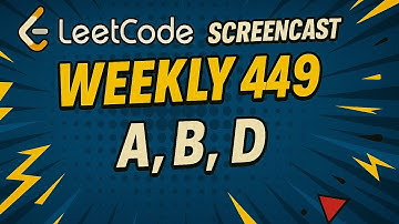 Leetcode Weekly Contest 449 || ABD solved