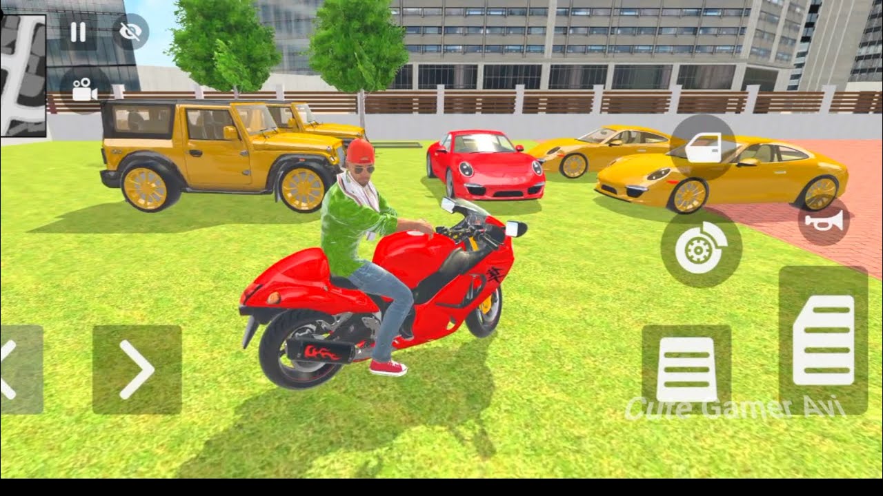 🎮Franklin order by 2️⃣Golden Thar3️⃣porsche  Car in Indian🇮🇳 bike Thief Auto simulator🎮 #84